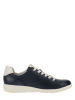 Marco Tozzi Skórzane sneakersy w kolorze granatowo-białym