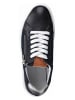 Marco Tozzi Leren sneakers donkerblauw/zwart