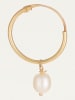 L'OR by Diamanta Złote kolczyki-kreole "Gama Perle" z perłami