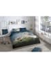 Pure Microvezel beddengoedset "Bobby" blauw/meerkleurig