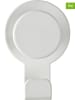 Wenko 2-delige set: wandhaken "Blandas" wit - (B)5 x (H)7,5 x (D)2,5 cm