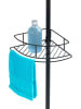 Wenko Telescopisch stang-hoekrek "Dolcedo" zwart - (B)31 x (D)23 cm
