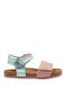 Vingino Skórzane sandały w kolorze jasnoniebiesko-różowym