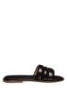 Marc O'Polo Shoes Skórzane klapki "Sabrina 2A" w kolorze czarnym