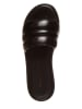Marc O'Polo Shoes Skórzane klapki "Sabrina 2A" w kolorze czarnym