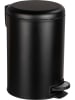 Wenko Treteimer in Schwarz - 12 l