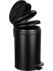 Wenko Treteimer in Schwarz - 12 l