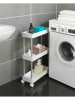 Wenko Rolkast "Mino" wit - (B)18 x (H)80 x (D)45 cm