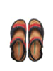 Comfortfusse Leren sandalen zwart/rood
