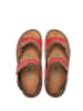 Comfortfusse Leder-Sandalen in Braun/ Rot