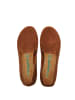Comfortfusse Skórzane slippersy w kolorze brązowym