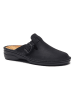 Comfortfusse Leder-Clogs in Schwarz