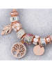 MENTHE À L'O Rosévergulde armband met sierelementen