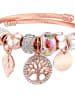 LA CHIQUITA Rosévergulde armband met sierelementen