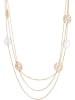 LA CHIQUITA Rosévergulde ketting met sierelementen - (L)70 cm