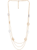 LA CHIQUITA Rosévergulde ketting met sierelementen - (L)70 cm