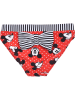 Disney Minnie Mouse Bikini-Hose "Minnie Mouse" in Rot/ Schwarz/ Weiß