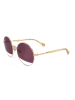 Furla Damskie okulary przeciwsłoneczne w kolorze złoto-fioletowym