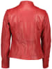 7eleven Skórzana kurtka "Palo" w kolorze czerwonym