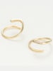 DIAMANTA Gouden oorhangers "Joli tourbillon diamant" met diamanten