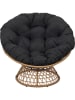 Garden Spirit Outdoor-Sessel "Cancun" in Schwarz - (B)96 x (H)77 x (T)86 cm