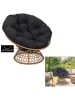 Garden Spirit Outdoor-Sessel "Cancun" in Schwarz - (B)96 x (H)77 x (T)86 cm