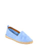 Cotto Leder-Espadrilles in Hellblau