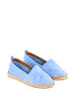 Cotto Leder-Espadrilles in Hellblau