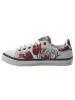 Goby Leder-Sneakers in Weiß/ Rot