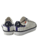Goby Leder-Sneakers in Weiß/ Dunkelblau