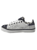 Goby Leder-Sneakers in Weiß/ Dunkelblau