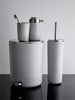 SÖDAHL Toiletborstelgarnituur "Plissé" lichtgrijs - (H)29,5 x Ø 11 cm