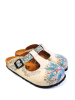 Calceo Clogs in Beige/ Bunt