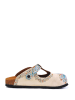 Calceo Clogs in Beige/ Bunt