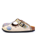 Calceo Clogs in Beige/ Bunt