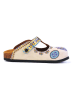 Calceo Clogs in Beige/ Bunt