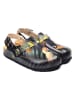 Calceo Halbsandalen in Schwarz/ Bunt
