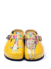 Calceo Clogs in Gelb/ Bunt