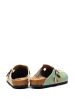 Calceo Clogs in Mint/ Beige/ Bunt