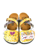 Calceo Clogs in Gelb/ Bunt