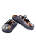 Calceo Clogs donkerblauw/meerkleurig