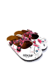 Calceo Clogs in Weiß/ Bunt