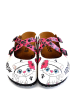 Calceo Clogs in Weiß/ Bunt