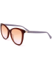 Longchamp Damen-Sonnenbrille in Braun-Grau/ Orange