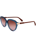 Longchamp Damskie okulary przeciwsłoneczne w kolorze niebiesko-brązowym