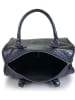 Florence Bags Leder-Henkeltasche in Dunkelblau - (B)30 x (H)22 x (T)17 cm