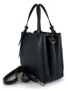 Florence Bags Leder-Henkeltasche "Bea" in Schwarz - (B)25 x (H)19 x (T)11 cm
