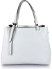 Florence Bags Leder-Henkeltasche "Bea" in Weiß - (B)25 x (H)19 x (T)11 cm