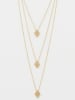 L instant d Or Gold-Halskette "Losange" mit Schmuckelementen - (L)42 cm