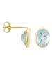 L instant d Or Gold-Ohrstecker "Rond de Topaze" mit Topas